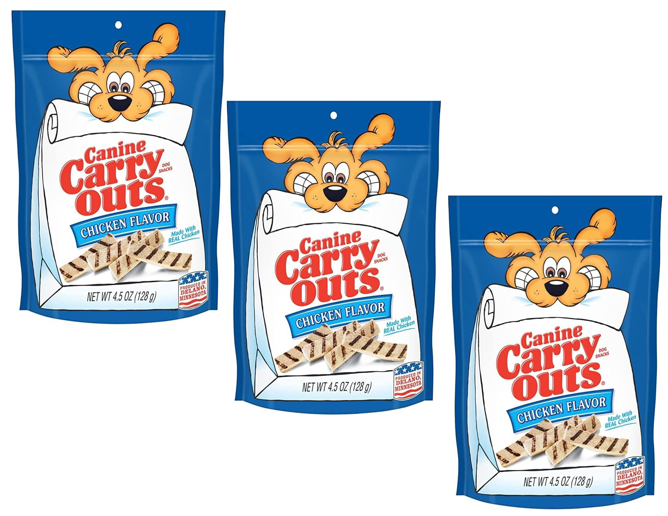 CGT Canine Carry Outs Dog Snacks Chicken Flavor Kennels Boarders
