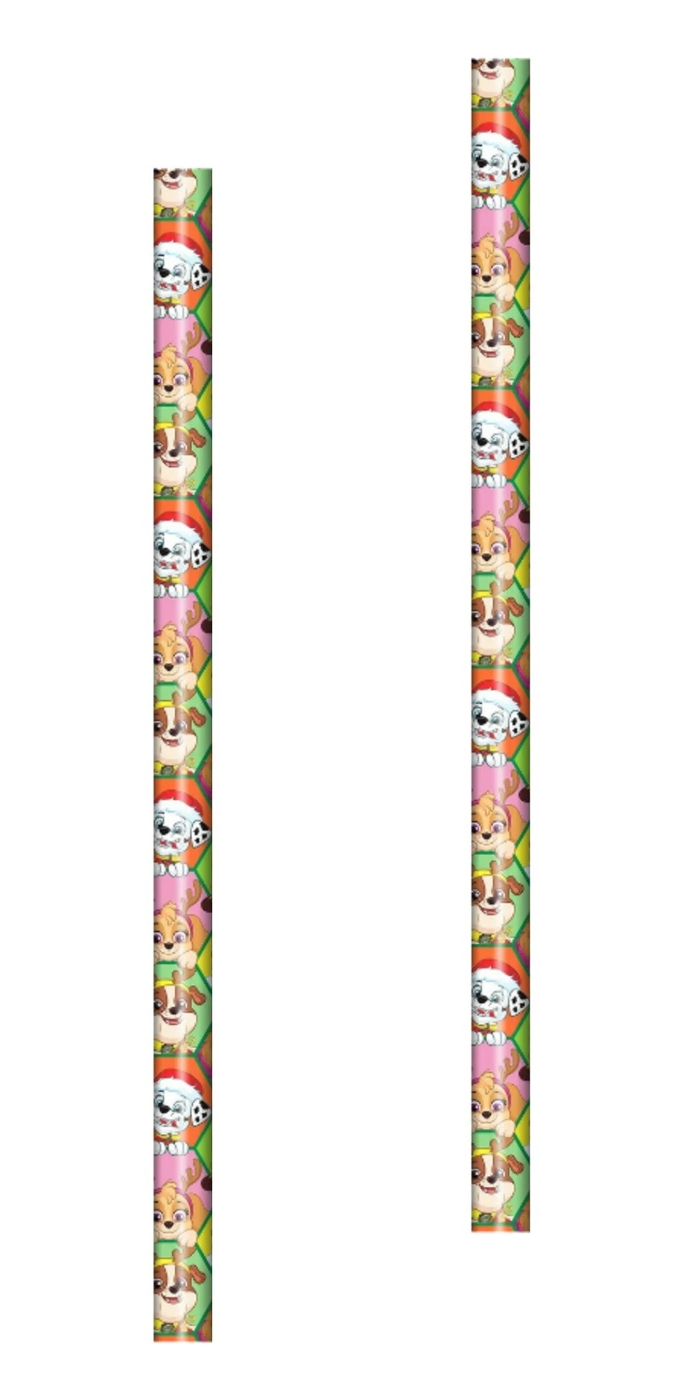 CGT Christmas Paw Patrol Gift Wrapping Paper Gridlines on Back 25 sq