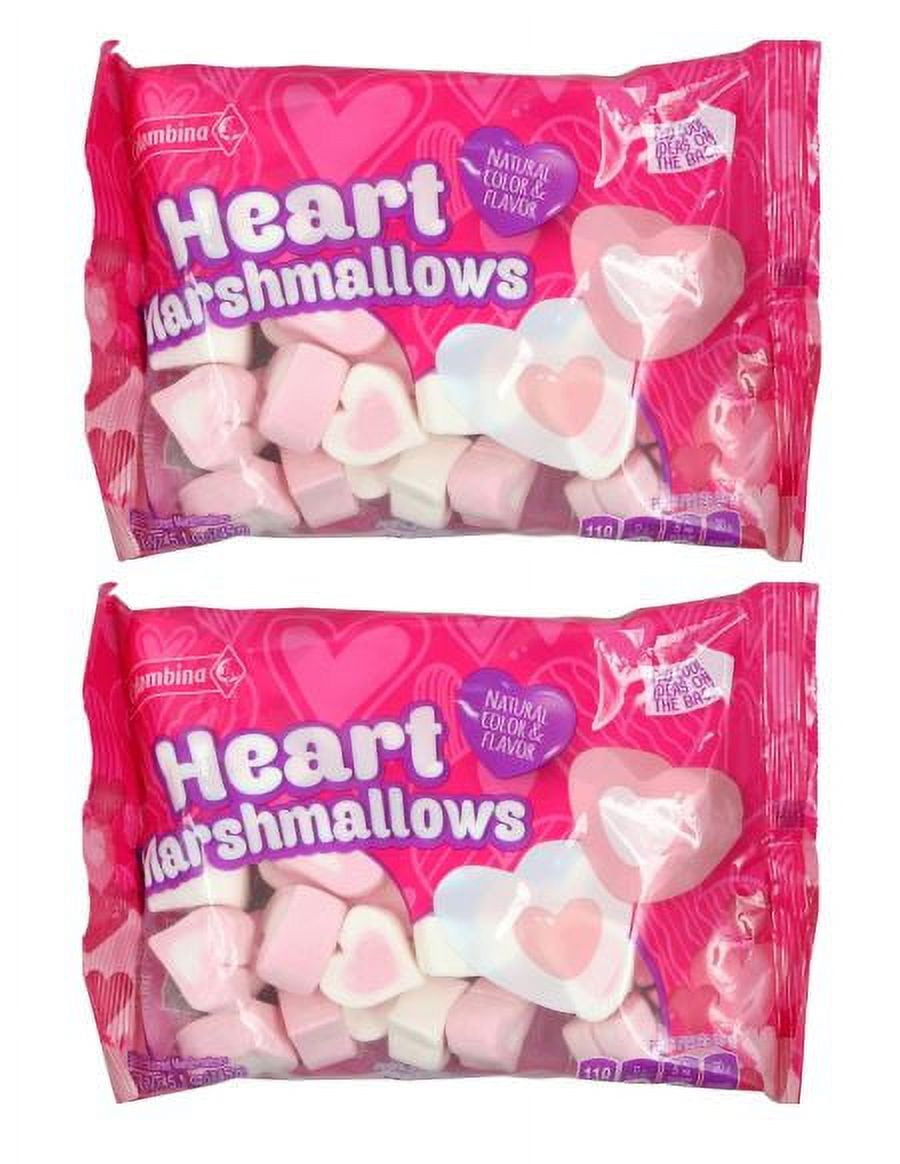 CGT Columbina Valentine's Day Heart Marshmallows Candy Snack Xmas Winter Holidays Party Favor Fruit Cups Desserts Crafts Cupcakes Brownie Hot Cocoa