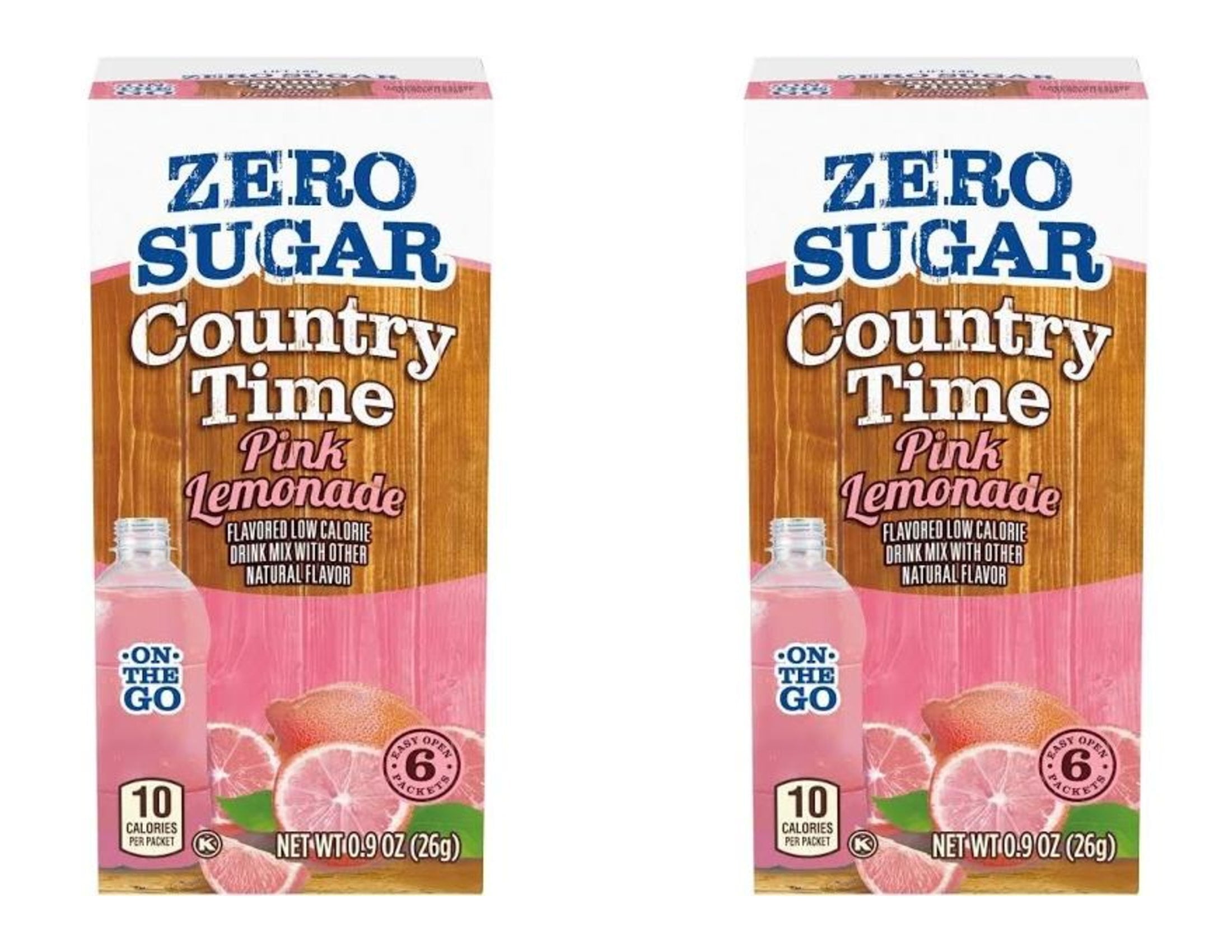 CGT Country Time Pink Lemonade Singles to Go Zero Sugar Naturally