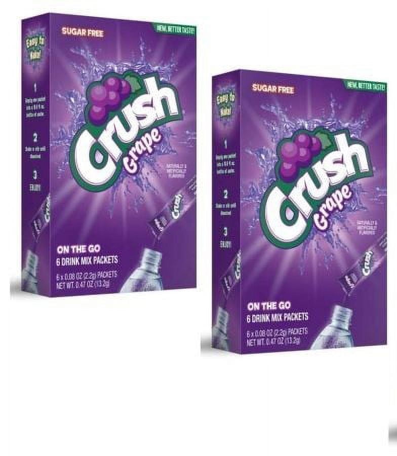 CGT Crush Soda Grape Singles to Go Zero Sugar Naturally Artificially