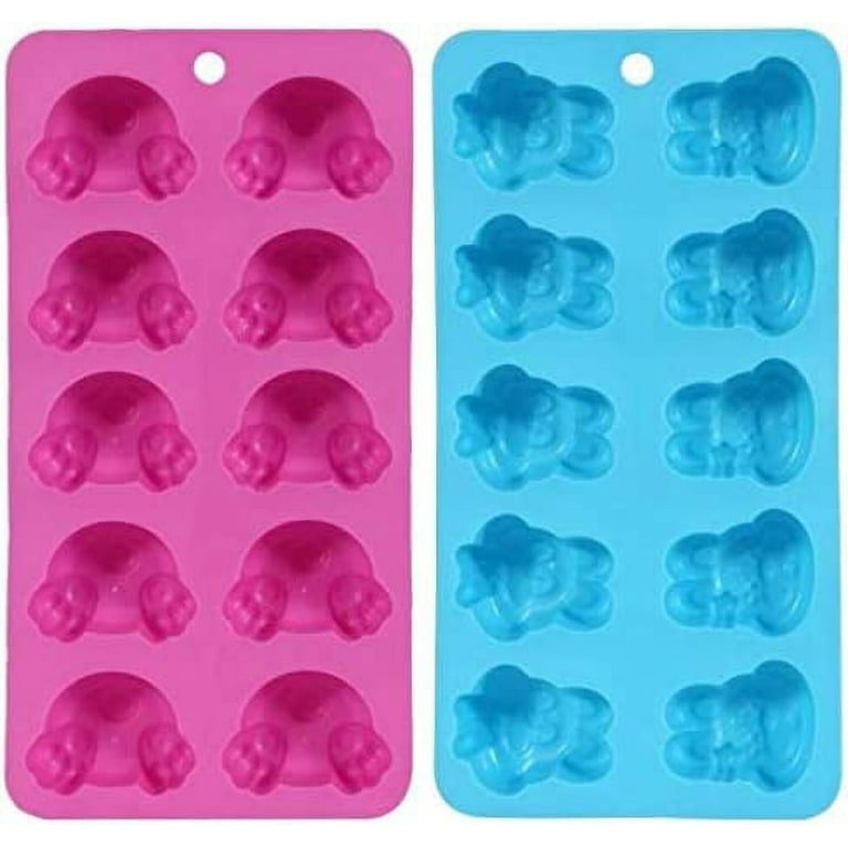 Yamteck Rabbit Ice Molds 2 Pack, Ice Cube Trays Mold to DIY Lovely 3D Drink  Ice Coffee Juice Cocktail. Easter Bunny Silicone Candle Chocolate Mold for