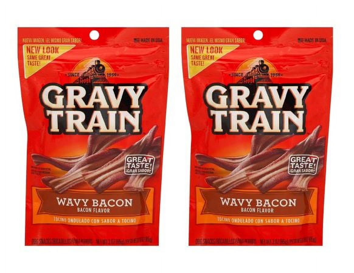 CGT Gravy Train Wavy Bacon Dog Snacks Pet Food Canine Training