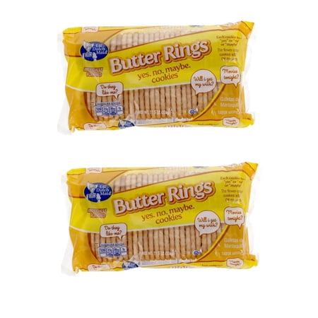 CGT Lil Dutch Maid Butter Ring Cookies Artificially Flavored Dessert Snack Treat School Lunch Party Work On-The-Go Snack 11.5 oz. (Pack of 2)