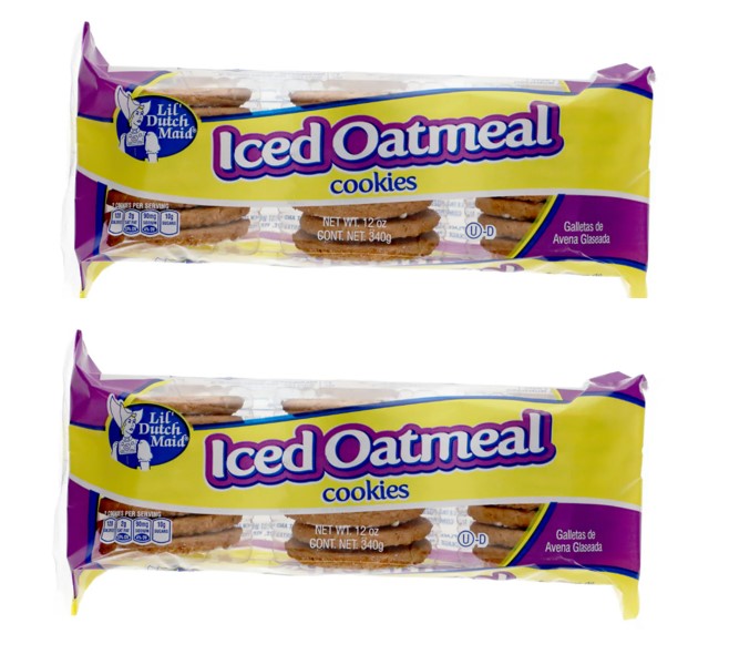 CGT Lil Dutch Maid Iced Oatmeal Cookies Flavored Snack Treat Dessert