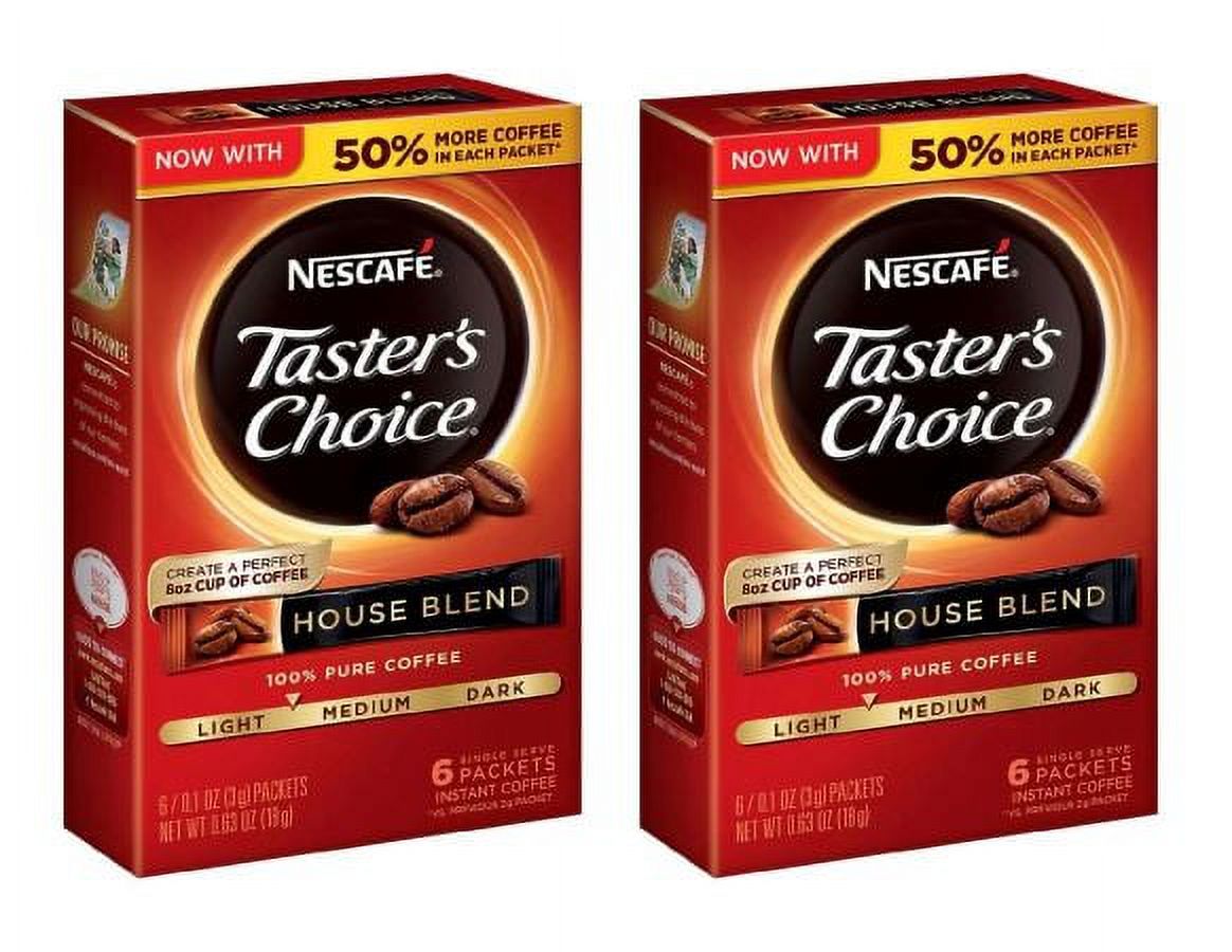CGT Nescafe Taster's Choice House Blend Coffee Singles To Go 100 Pure