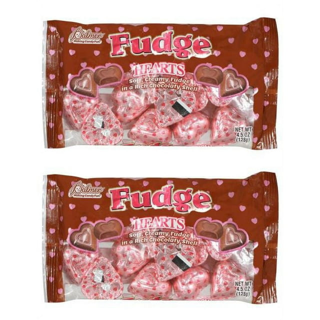 CGT Palmer Fudge Valentine's Day Chocolate Hearts Candy Soft Creamy