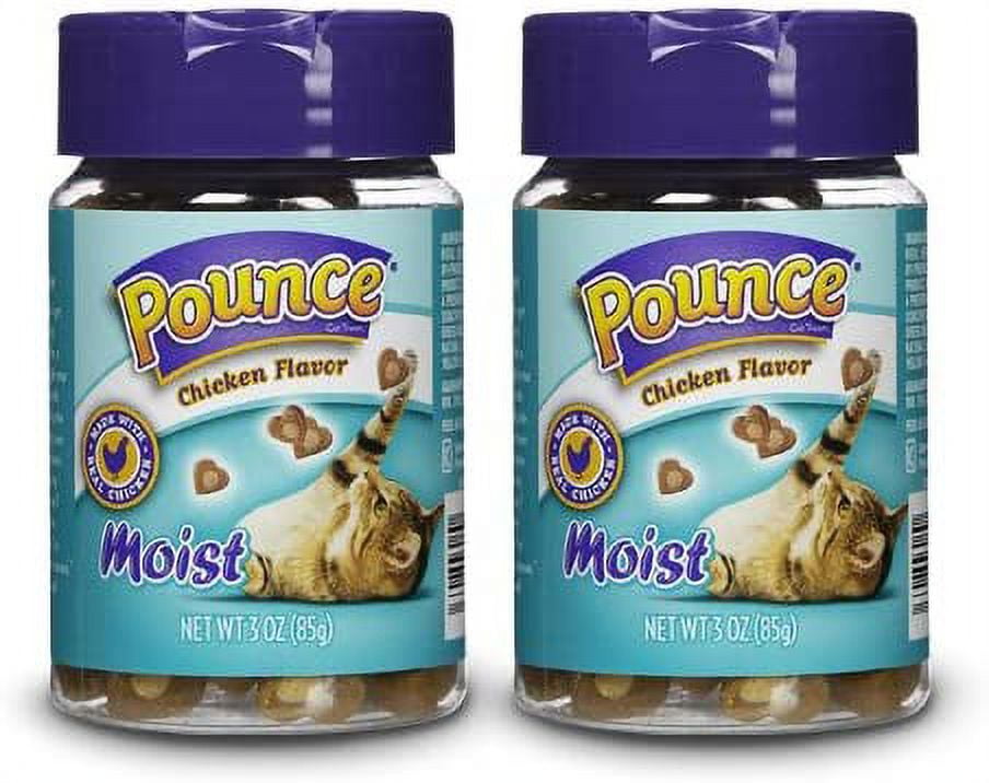 CGT Pounce Moist Chicken Flavor Cat Kitty Treats Food Made with Real