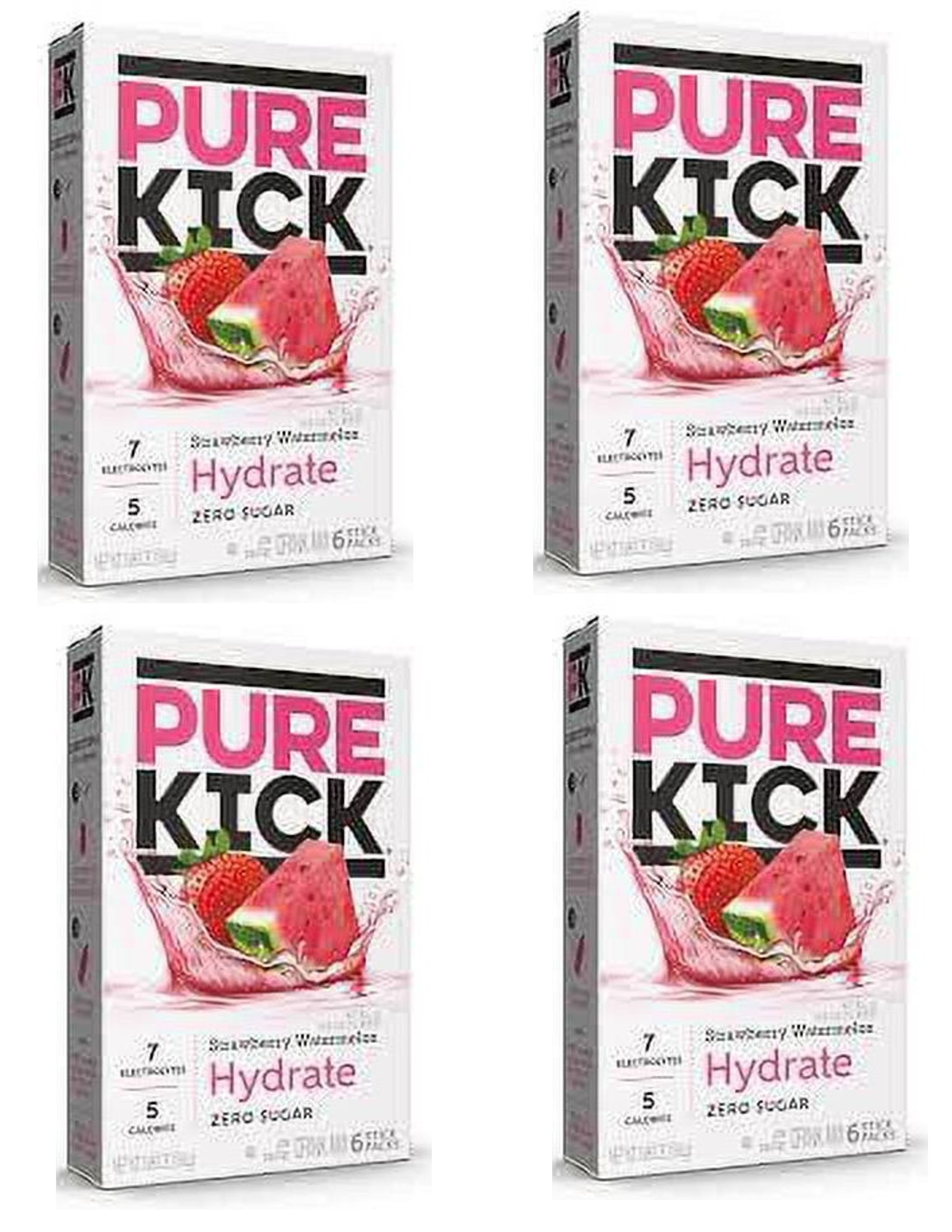 CGT Pure Kick Hydrate Strawberry Watermelon Singles to Go Zero Sugar