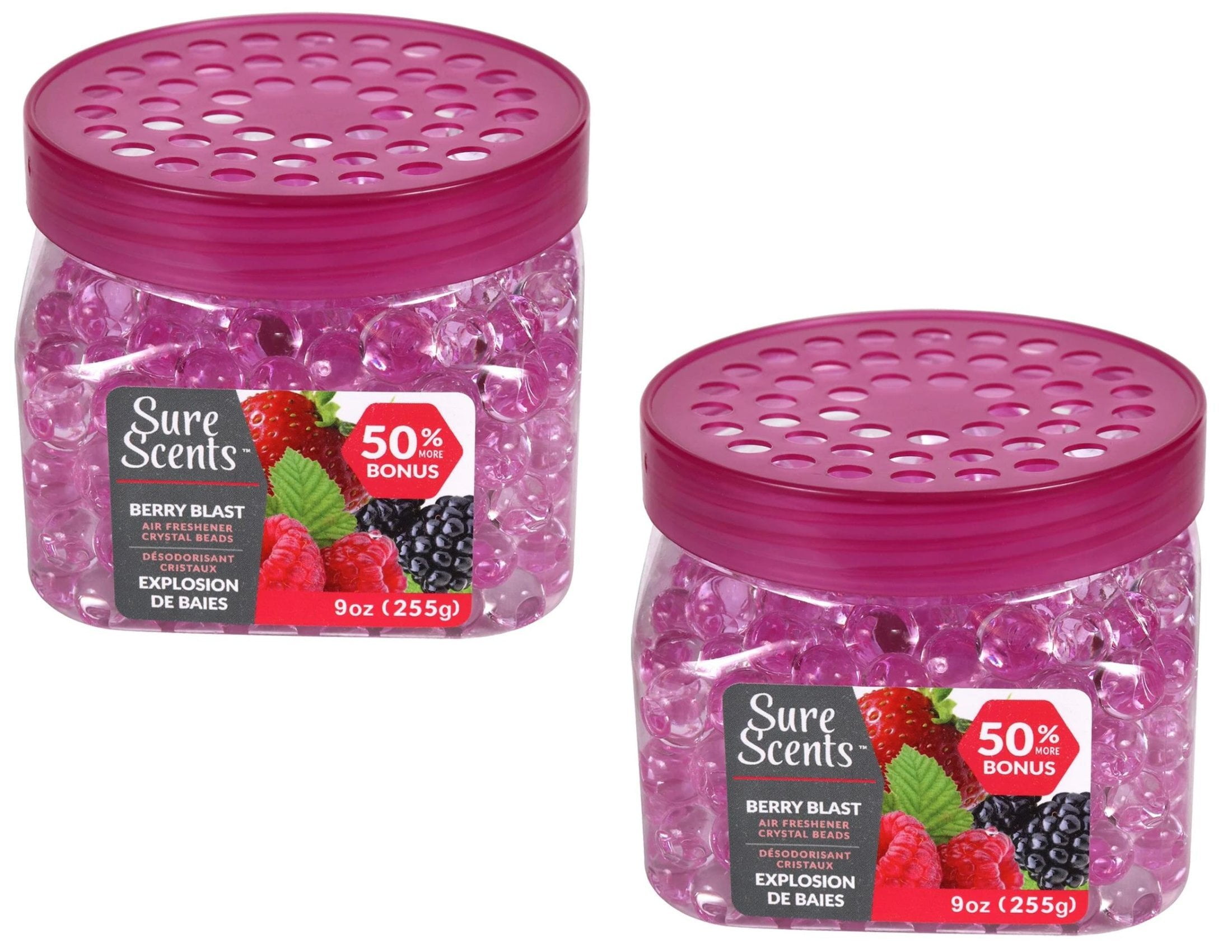 CGT Sure Scents Berry Blast Air Freshener Crystal Beads NonStop