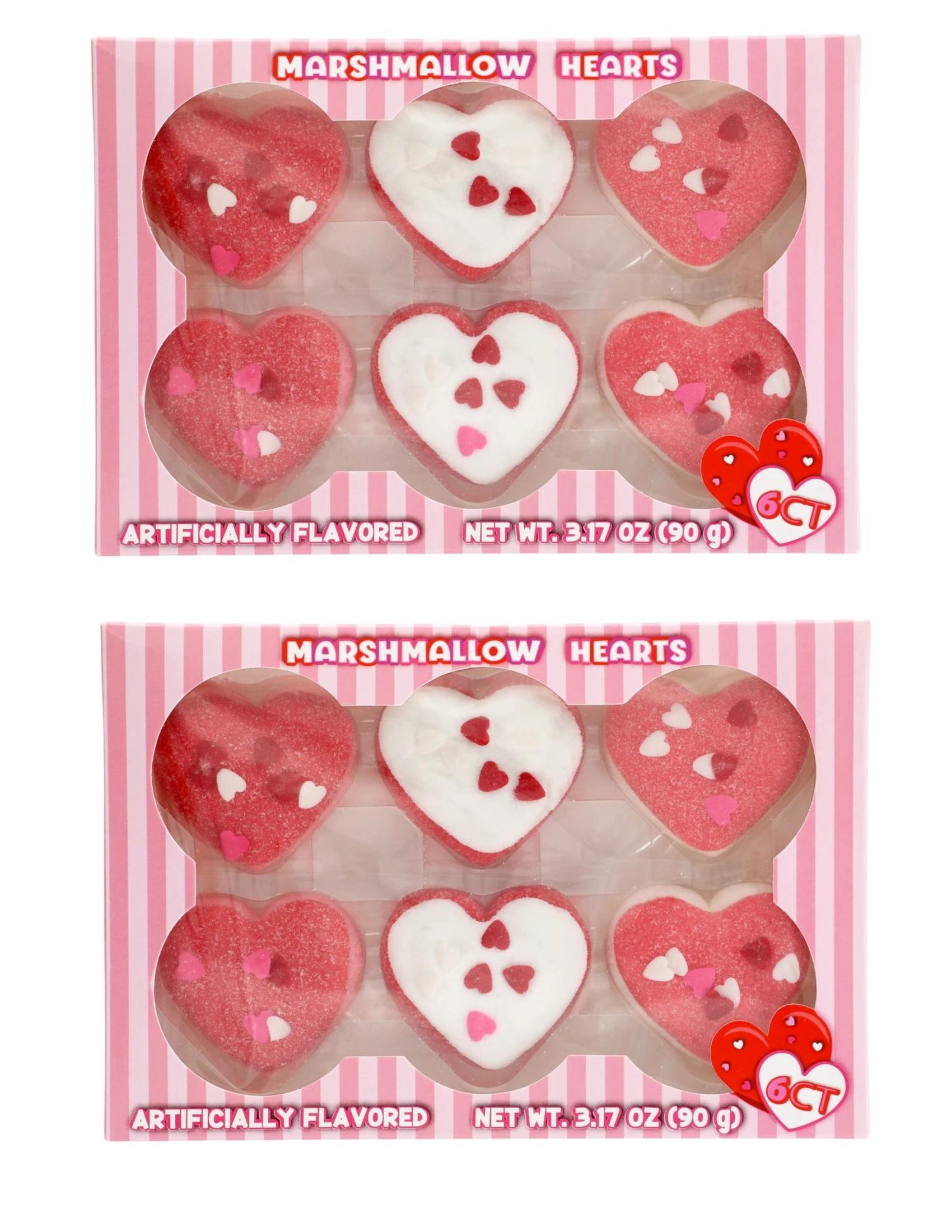 CGT Valentine's Day Marshmallow Hearts Candy Snack Holidays Party Favor