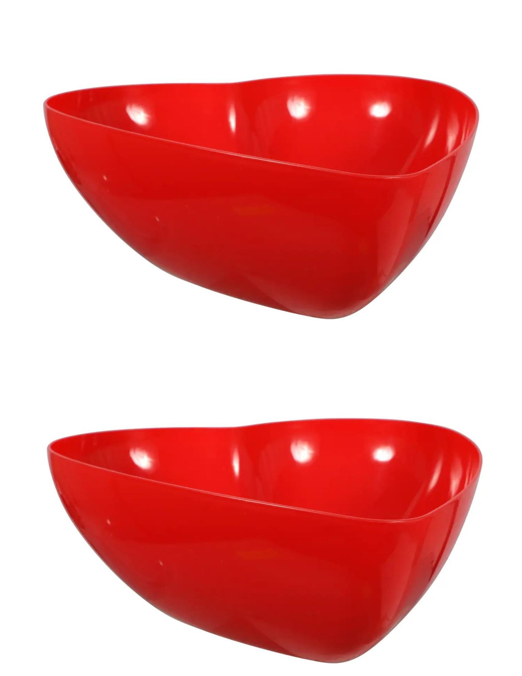 CGT Valentine's Day Red Heart Shaped Deep Bowls Canisters Holidays Kitchen Candy Snacks Food