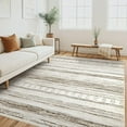 thumbnail image 1 of CGTER Area Rug Living Room Rugs - 5x7 Washable Large Soft Neutral Boho Moroccan Bohemian Farmhouse Rug Indoor Floor Carpet for Bedroom Under Dining Table Home Office Decor - Cream Brown, 1 of 10