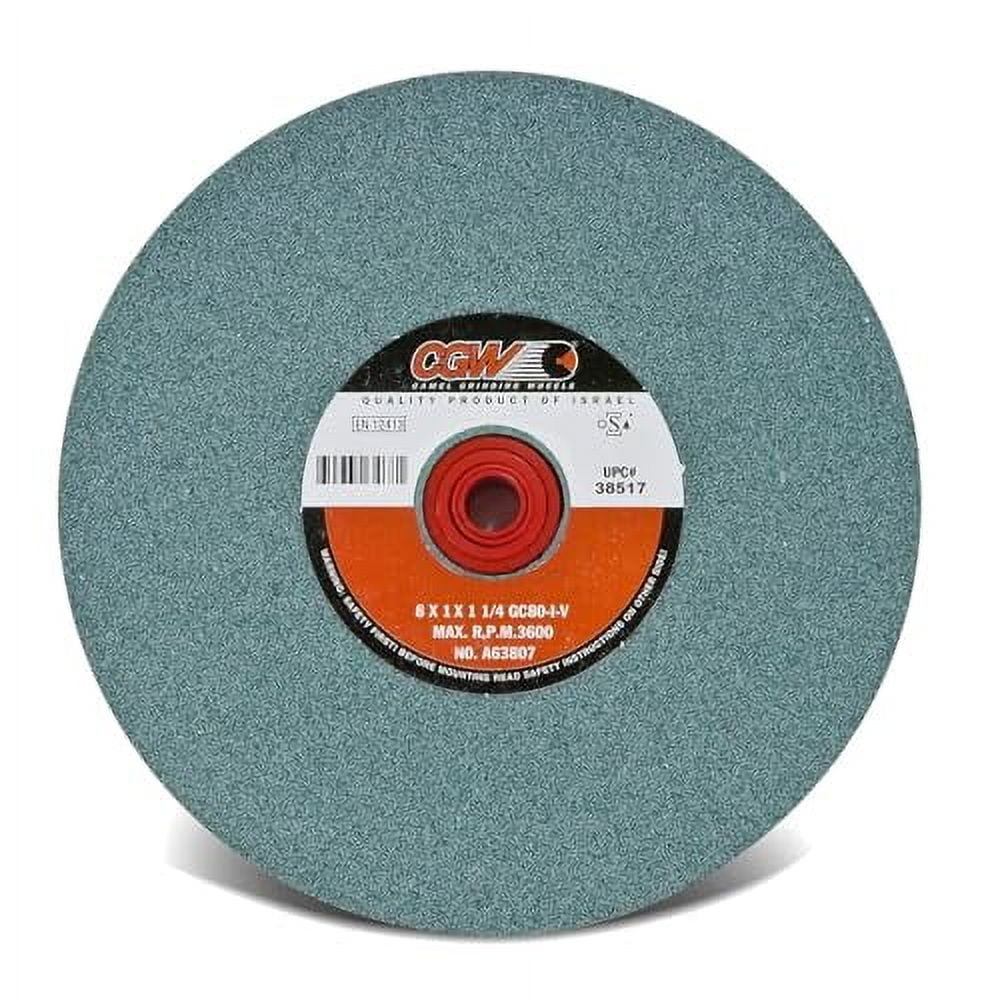 CGW Abrasives 8X1X1-/4 T1 GC100IV Green Silicon Carbide Vitrified Bench ...