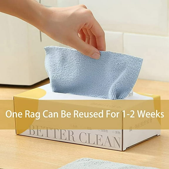 CGZQFEI 20-Pack Reusable Cleaning Wipes - Super Absorbent Multipurpose Dish Cloths for Oil/Grease Removal & Counter Sanitizing(8.66x8.66'')