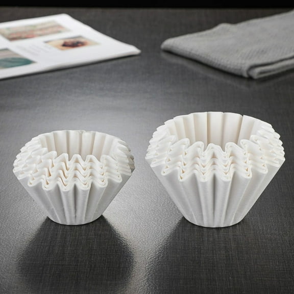 CGZQFEI 50-Count Coffee Filters Natural Paper Basket Filters for Pour Over, Drip Coffee Makers & Percolators (Fits 1-2 Cup Brewers, Eco-Friendly)