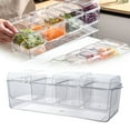 thumbnail image 1 of CGZQFEI Condiment Server, Tray, ice Party Serving bar, Chilled Caddy, bar Garnish Holder on ice, Dispenser, Salad Platter, Compartment Tray with lid, 1 of 6