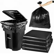 CGZQFEI Large Heavy Duty Trash Bags, 1.2 Mil 20-25 Gallon Large Contractor Bags 100 Counts Heavy Duty Outdoor Garbage Can Liners Black，19"x23"