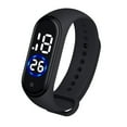 thumbnail image 1 of CGZQFEI Lightweight Fashion Digital Sports Watch - Shockproof LED Display, Unisex Silicone Wristband for Running Gym Black 1.77x0.78'', 1 of 5