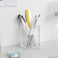 thumbnail image 1 of CGZQFEI Pen Holder for Desk, Clear Acrylic Pencil Holder for Desk, Marker Holder with 3 Compartments, Pencil Organizer for Home, Office, Classroom, Bathroom, 1 of 8