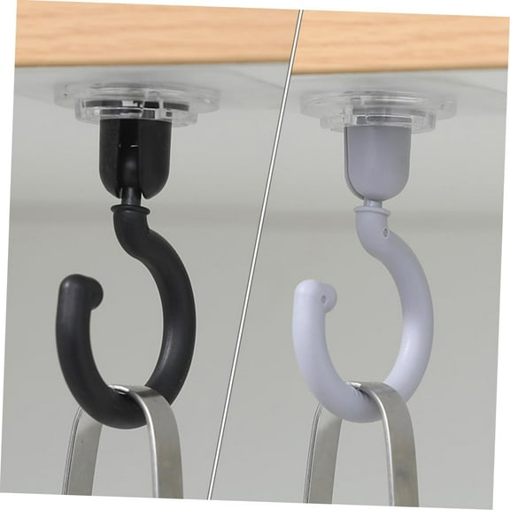 CGZQFEI Strong Adhesive Hooks - 360° Rotatable Wall Hangers for Towels, Keys & Home Organization,No Need Punch Hook(5LB Capacity)