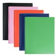 thumbnail image 1 of CGZQFEI Two Pocket Binder, File Folders with Label Pockets Flexible Cover, Classic Assorted Colors, Color May Vary, 1 of 9