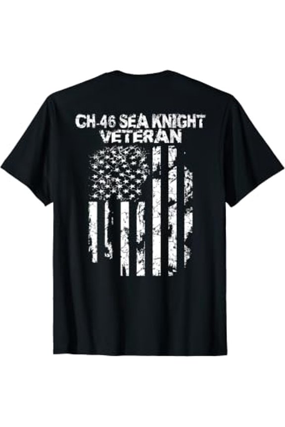 CH 46 Sea Knight Veteran Graphic T-Shirt, Size S-5XL