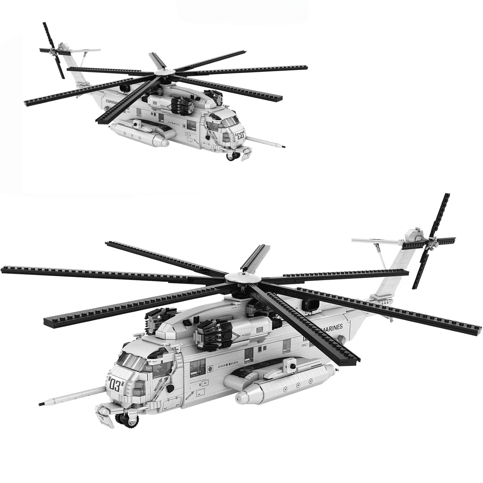 CH-53 Helicopter Building Set 33037, Military Transport Helicopter Toy Aircraft Model Kit for Men, Ideal Airplane Toy Gifts for Boys Kids 14+, Adults and Military Fans