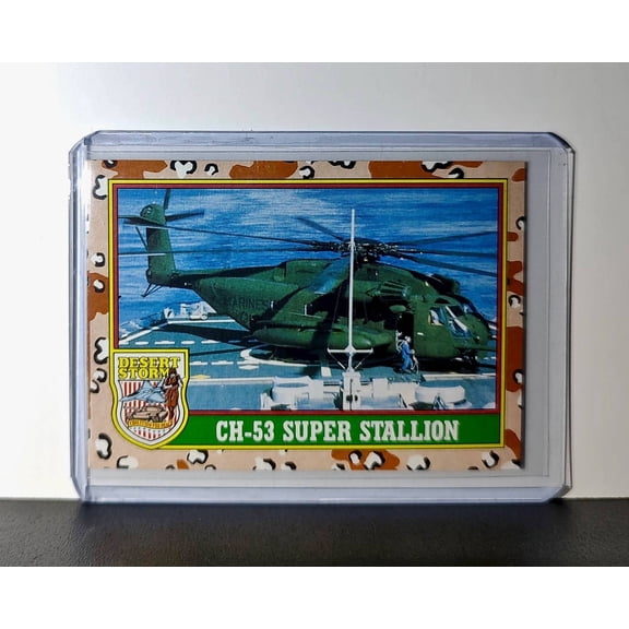 CH-53 Super Stallion 1991 Topps Desert Storm #14 Card