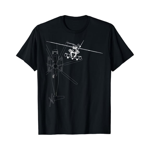 CH-53 Super Stallion Helicopter Line Art T-Shirt, Unisex T-Shirt