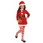 CH CHRIST.STRIP TIGHTS-LG RED/WHITE