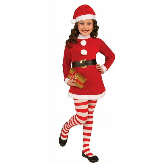 CH CHRIST.STRIP TIGHTS-LG RED/WHITE