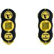 C.H. Hanson Magnetic Stud Finder 03040 - Compact Manual Tool - 2 Pack, Yellow