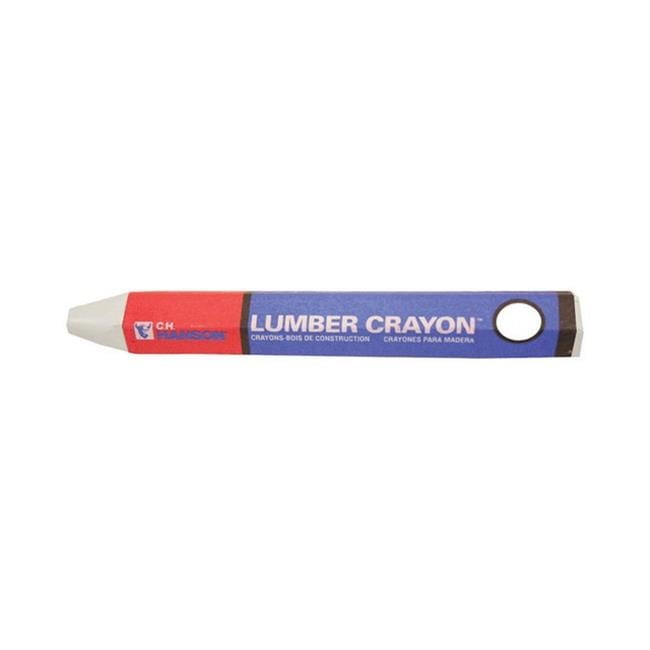 CH Hanson 10370 White Lumber Crayon - pack of 12