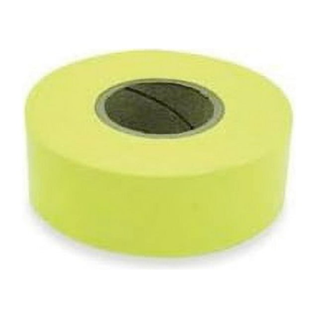 CH Hanson 17005 Flagging Tape, PVC, Fluorescent Yellow, 12 Box 12 Pack