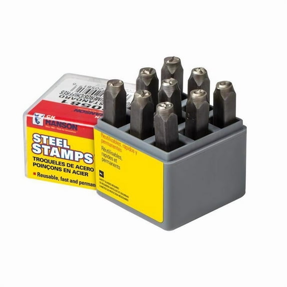 CH Hanson 20685 Stamp Number Set, Steel, 1/4"