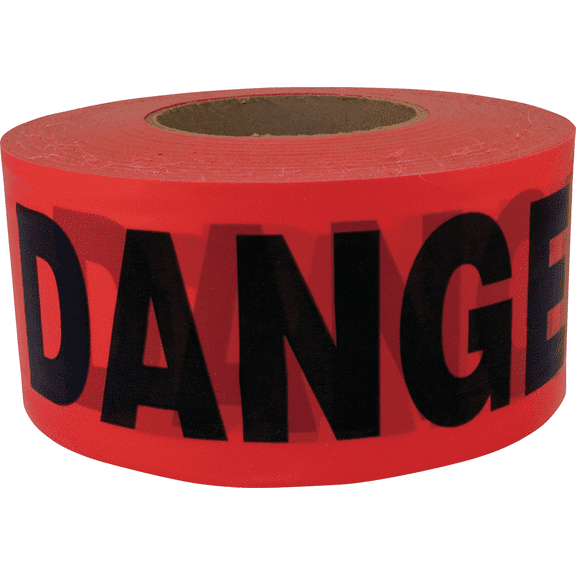 CH Hanson Danger Caution Tape - Single Pack Residential Use, Standard Application