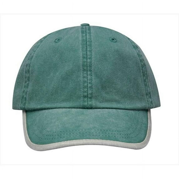CH102 Challenger Cap Contrast Under Visor & Visor Edge, Forest Green , Stone