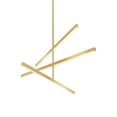 thumbnail image 1 of CH10345-BG-Kuzco Lighting-Vega - 56W LED Linear Chandelier-16.5 Inches Tall and 0.75 Inches Wide-Brushed Gold Finish, 1 of 2