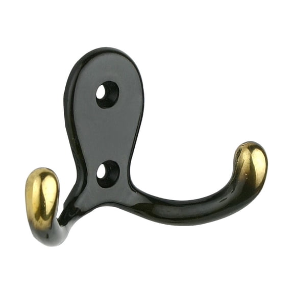 CH143 Black James Hardware Coat Hook Zinc Alloy Modern Cute High Load Caacity