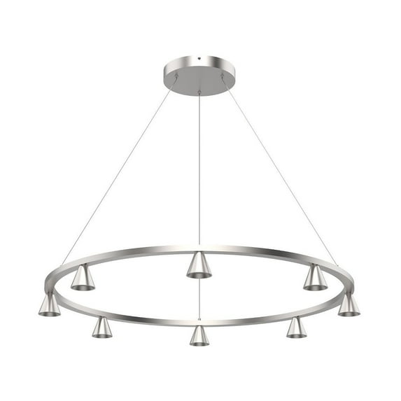 CH19933-BN-Kuzco Lighting-Dune - 41W LED Chandelier-3.13 Inches Tall and 33.25 Inches Wide-Brushed Nickel Finish