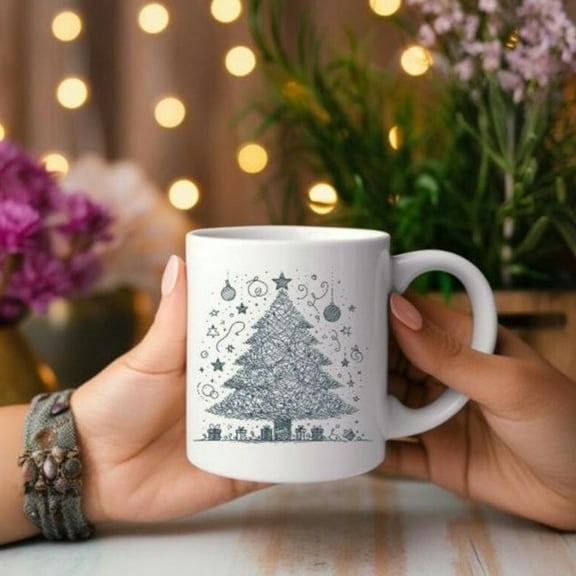 CH1Ristmas Ceramic Mug, H1olidaeaS1on Coffee Cup, Fest Hot oa Mug, Winter GifT1 Idea, Xmas Drinkware, I the most wonderful time