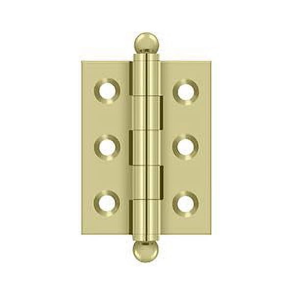 CH2015U3-UNL 2" x 1-1/2" Hinge; with Ball Tips; Unlacquered Bright Brass Finish