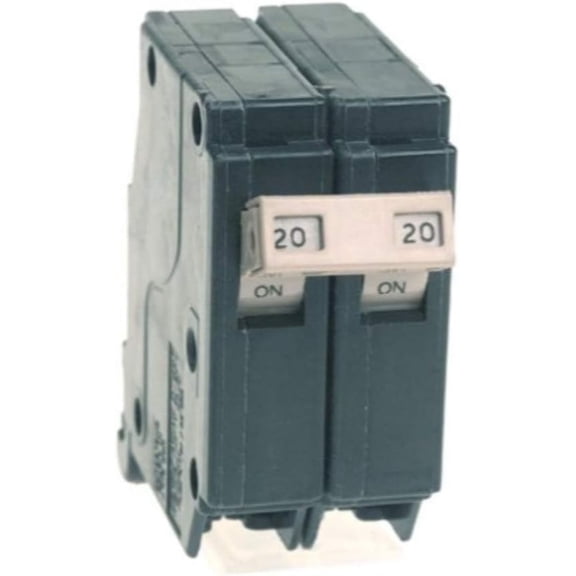 Cutler-Hammer CH Circuit Breaker 2-Pole 20-Amp - Black