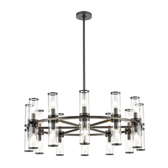 CH309024UBCG-Kuzco Lighting-Revolve - 24 Light Chandelier-Urban Bronze Finish