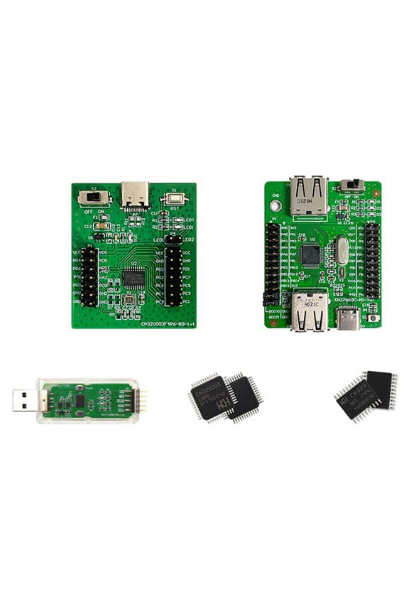 CH32V003 Development Board Kit Evaluation Board 32-Bit General- RISC-V MCU Functional Application Assessment