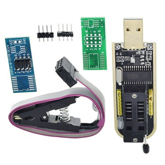 CH341 Programmer+SOP8 Single Board Test Clip Suitable for 24 25 Series