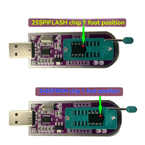 CH347 High-Speed Programmer Module 24 EEPROM 25 SPI FALSH Supports TTL PCB As Shown,1 * Programmer Module