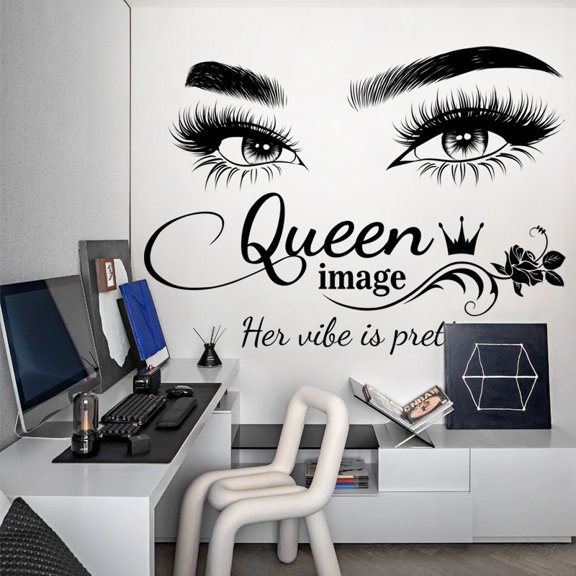 CH36010AB Queen Image Wall Decal, New Cross-border English Wall Sticker for Home Living Room Background Wall Decor
