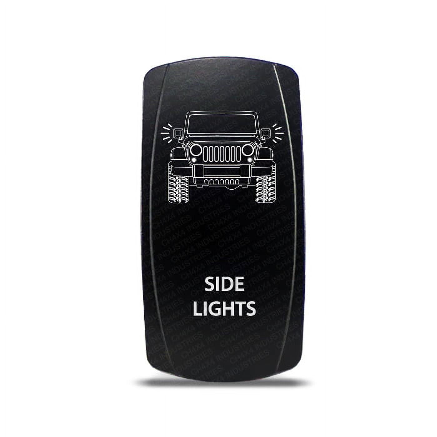 Ch4x4 Rocker Switch Jeep Wrangler Jk Side Lights Symbol White Led